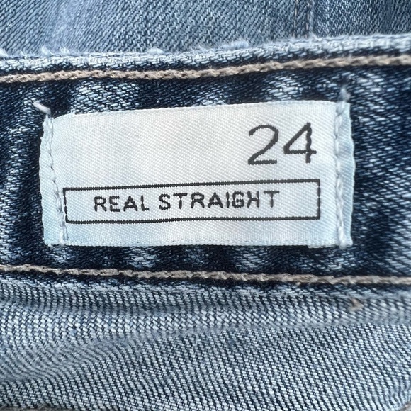 GAP 1969 Mid Rise Real Straight Jeans Size 24 Women’s - Picture 4 of 7